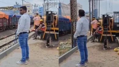 Optical Illusion Railway Track Viral video