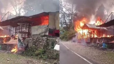 chamoli काफल रेस्टोरेंट में अचानक लगी भीषण आग