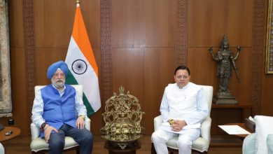 cm-dhami-meet-union-minister-hardeep-singh-in-delhi