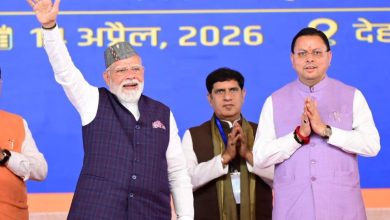 pm modi with cm dhami