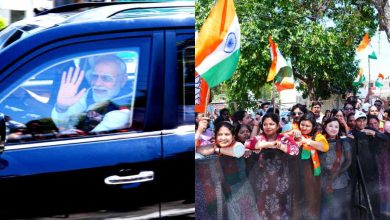 pm modi grand welcome in dehradun
