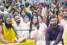 virat-kohli-anushka-sharma-at-vrindavan premanand-maharaj-ashram