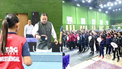 सीएम धामी ने किया टेबल टेनिस चैंपियनशिप का शुभारंभ, खिलाड़ियों संग खेलकर बढ़ाया उनका हौसला