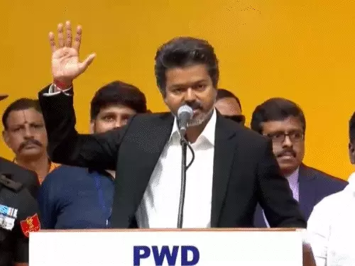 Governor interrupted Vijay Oath