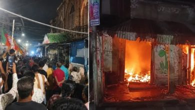 बंगाल में हिंसा!, पुलिस पर भी फायरिंग, TMC दफ्तर पर चला बुलडोजर post-election-violence-erupts-across-bengal-tmc-office-