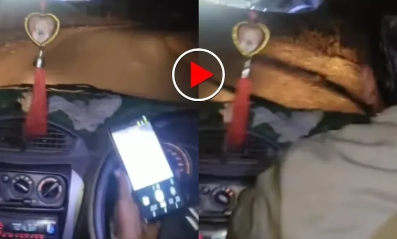 ब्रेक ब्रेक ब्रेक...! चीखते रह गए दोस्त, लेकिन तब तक हो गई देर, खौफनाक Video Viral Car-accident-friends-making-video-break-maar-de-viral-video
