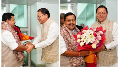 Nitin Naveen पहुंचे उत्तराखंड, सीएम धामी ने किया रिसीव -bjp-national-president-nitin-naveen-dehradun-visit_11zon