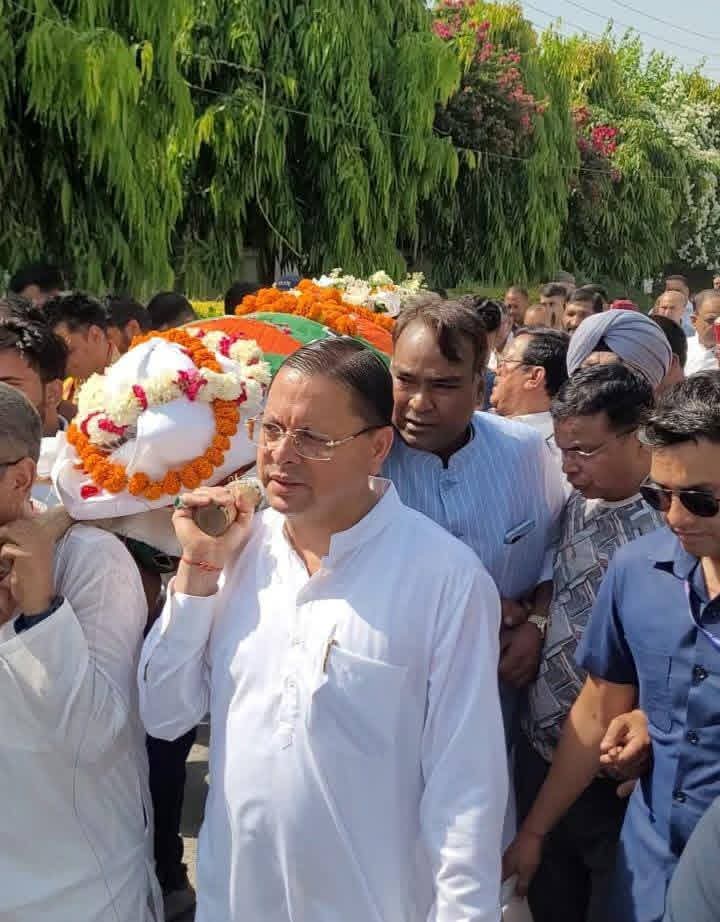 BJP कार्यालय में दी BC Khanduri को अंतिम विदाई, CM ने नम आंखों से दी श्रद्धांजलि, हरिद्वार रवाना हुआ पार्थिव शरीर bc khanduri