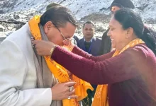 cm-dhami in kedarnath dham rudraprayag news