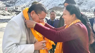 cm-dhami in kedarnath dham rudraprayag news