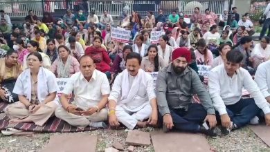 Nursing aspirants protest