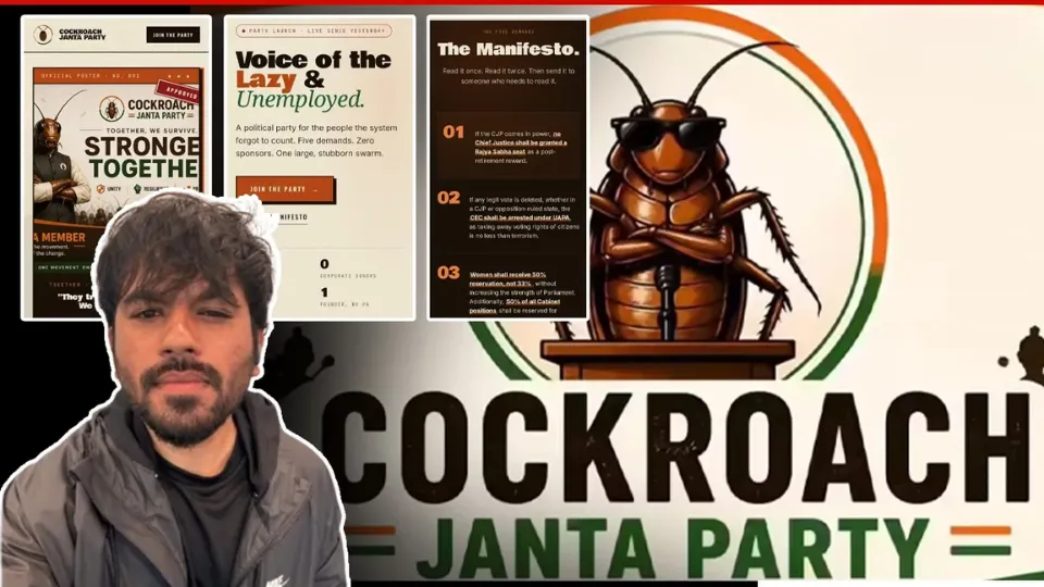 कौन हैं Abhijeet Dipke? जिसने बनाई 'Cockroach Janta Party', इस पॉलिटिकल पार्टी से है कनेक्शन what-is-cockroach-janta-party
