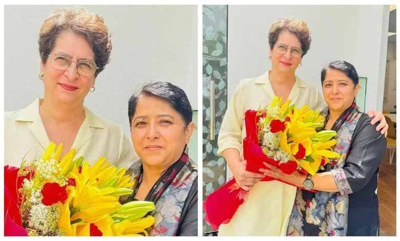 priyanka-gandhi meet jyoti rautela uttarakhand-election