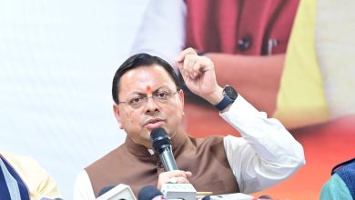 CM Dhami (angry photo)
