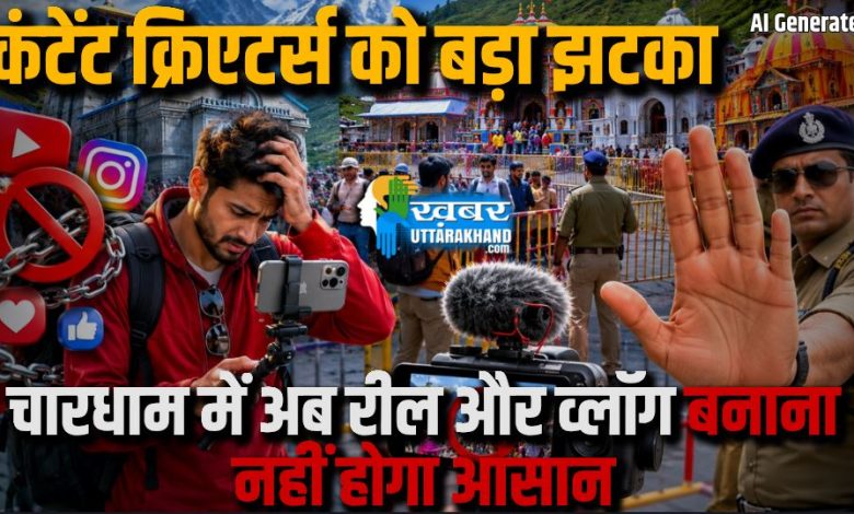 कंटेंट क्रिएटर्स को झटका: चारधाम में अब रील और व्लॉग बनाना आसान नहीं, लेनी होगी अनुमति making-reels-and-vlogs-at-char-dham-is-no-longer-easy