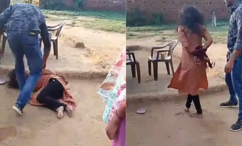 बच्चों से मां के मुंह पर पेशाब करवाया, बांधे हाथ-पैर, सिर मुडवाया, पति की ऐसी हैवानियत Video में कैद chhattisgarh-man-abuse-wife-child-urine-video