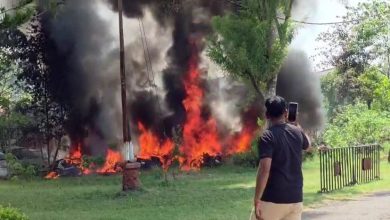 rudrpur police line fire