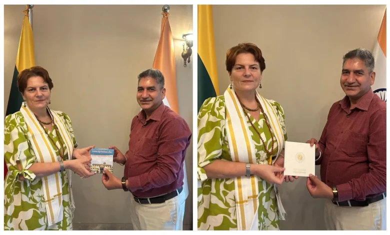 uttarakhand-sanskrit-secretary-meets-lithuanian-ambassador