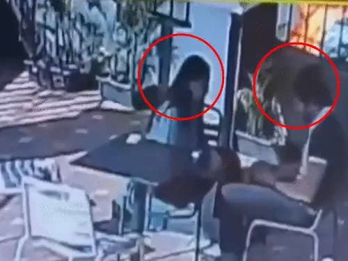 cafe video viral
