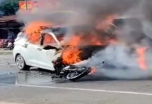 car and bike accident Udham Singh Nagar News