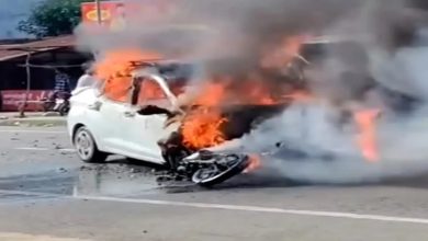 car and bike accident Udham Singh Nagar News