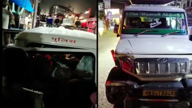 scooty-and-scorpio-accident-in-haldwani-teenpani-bypass