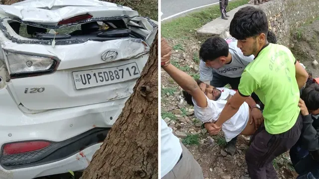 tourist-car-fell-into-ditch-near-kaletha-village-of-chakrata-in-dehradun