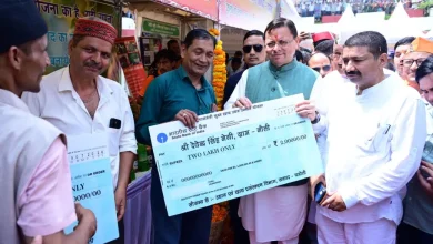 Cm-dhami-resolves-applications-at-jansamvad-camp-in-chamoli