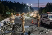 a-dumper-hit-a-bike-on-the-ramnagar-haldwani-road