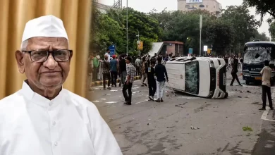 anna-hazare-started-silent-protest-in-ahilyanagar-supporting-delhi-cjp-students