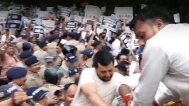 dehradun-bjp-protest-congress-headquarters-mahendra-bhatt-
